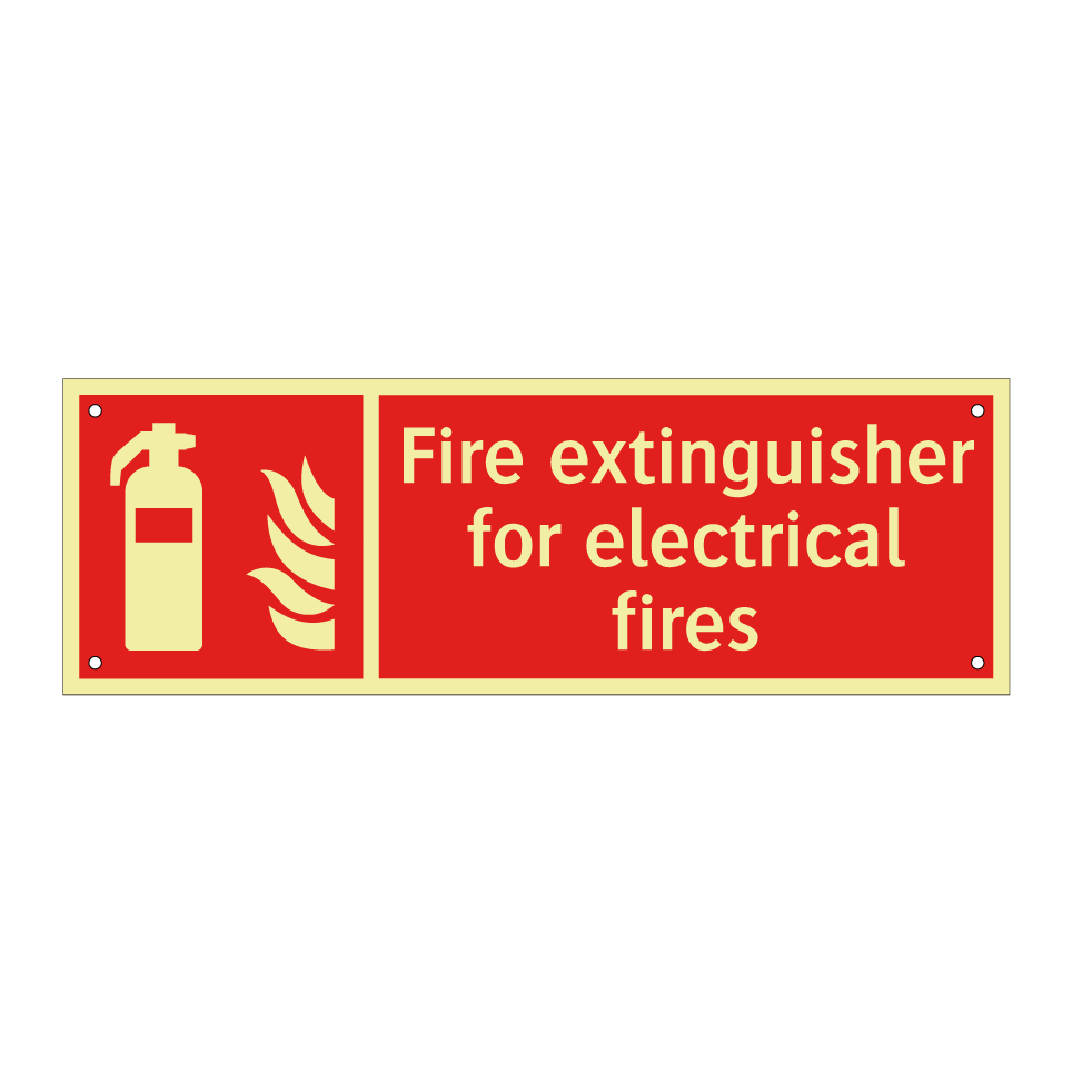 Fire extinguisher for electrical fires