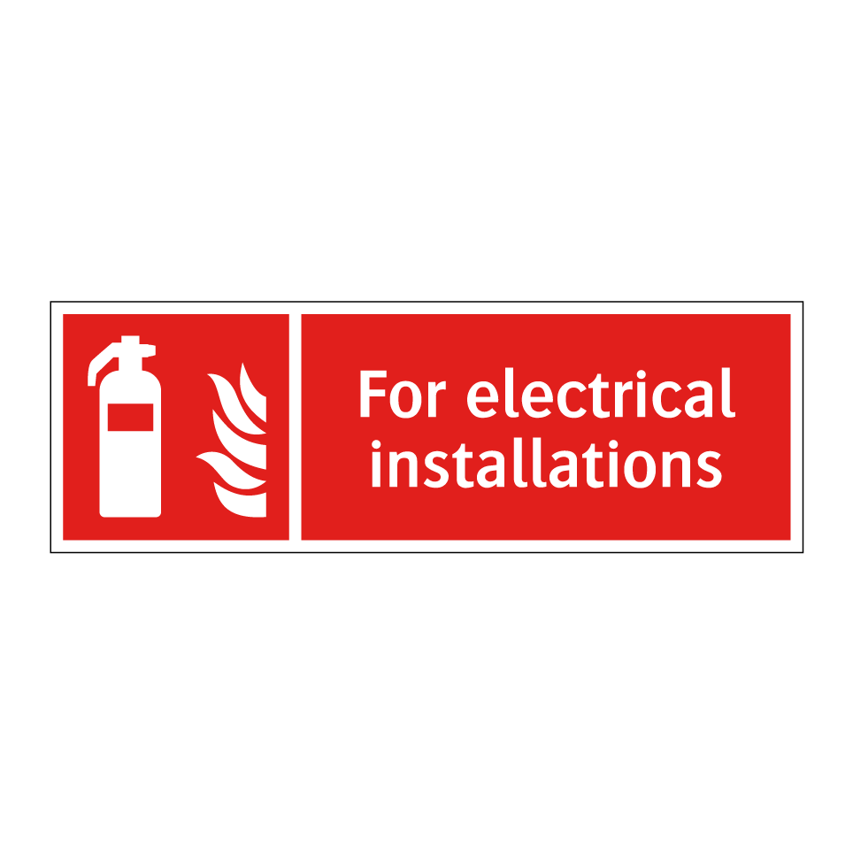For electrical installations
