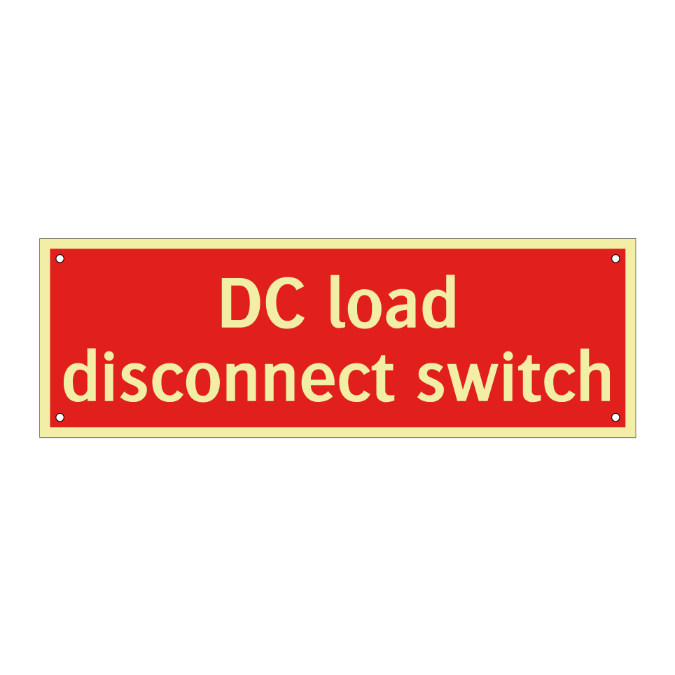 DC load disconnect switch