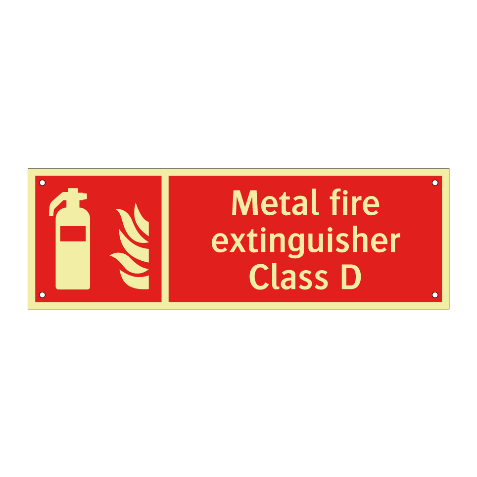 Metal fire extinguisher Class D