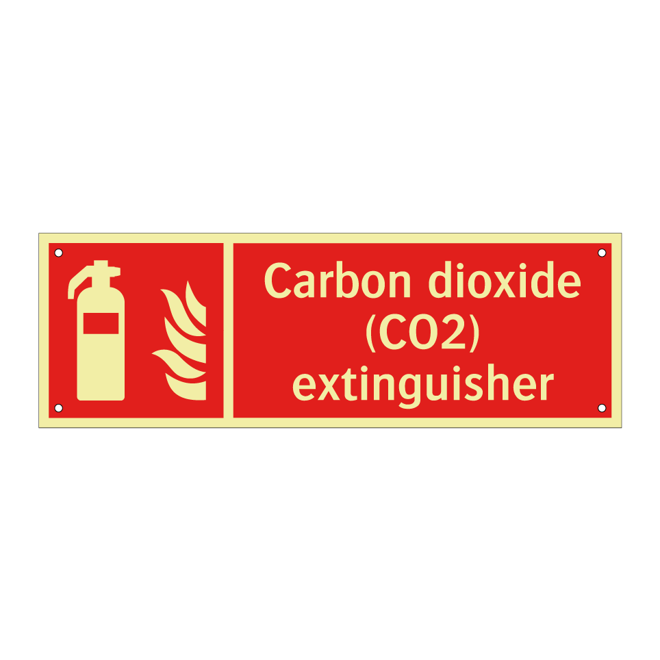 Carbon dioxide (CO2) extinguisher