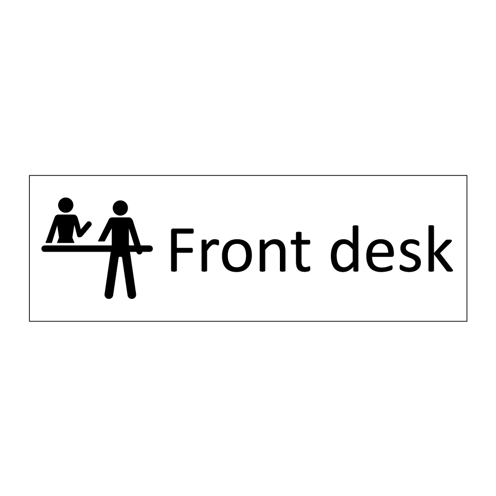Front desk