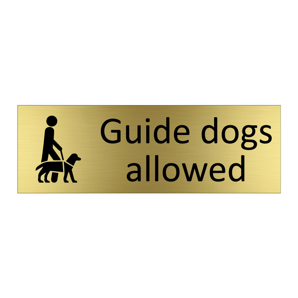 Guide dogs allowed