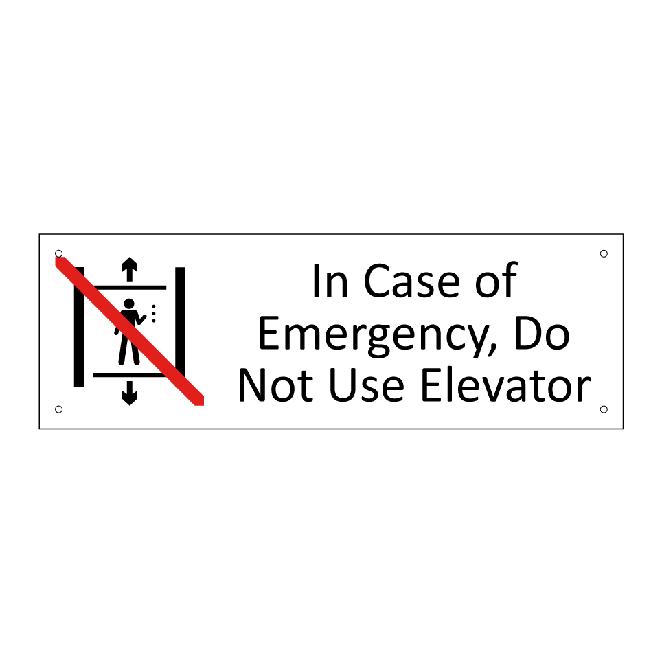 In Case of Emergency, Do Not Use Elevator