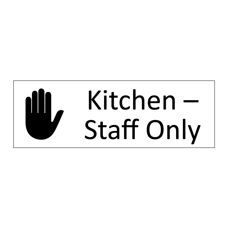 Kitchen – Staff Only