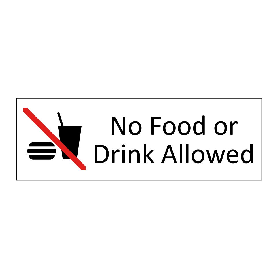 No Food or Drink Allowed