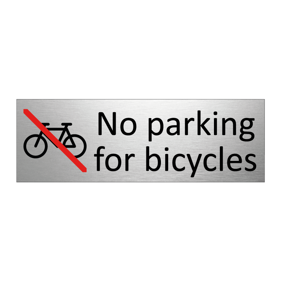 No parking for bicycles