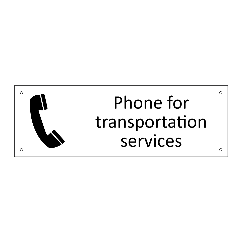 Phone for transportation services