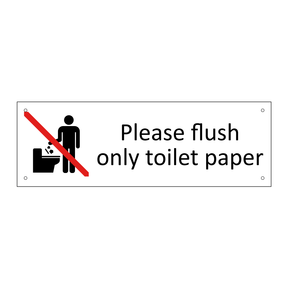 Please flush only toilet paper
