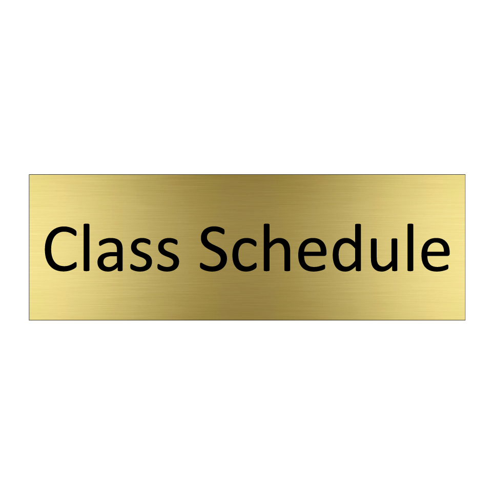 Class Schedule