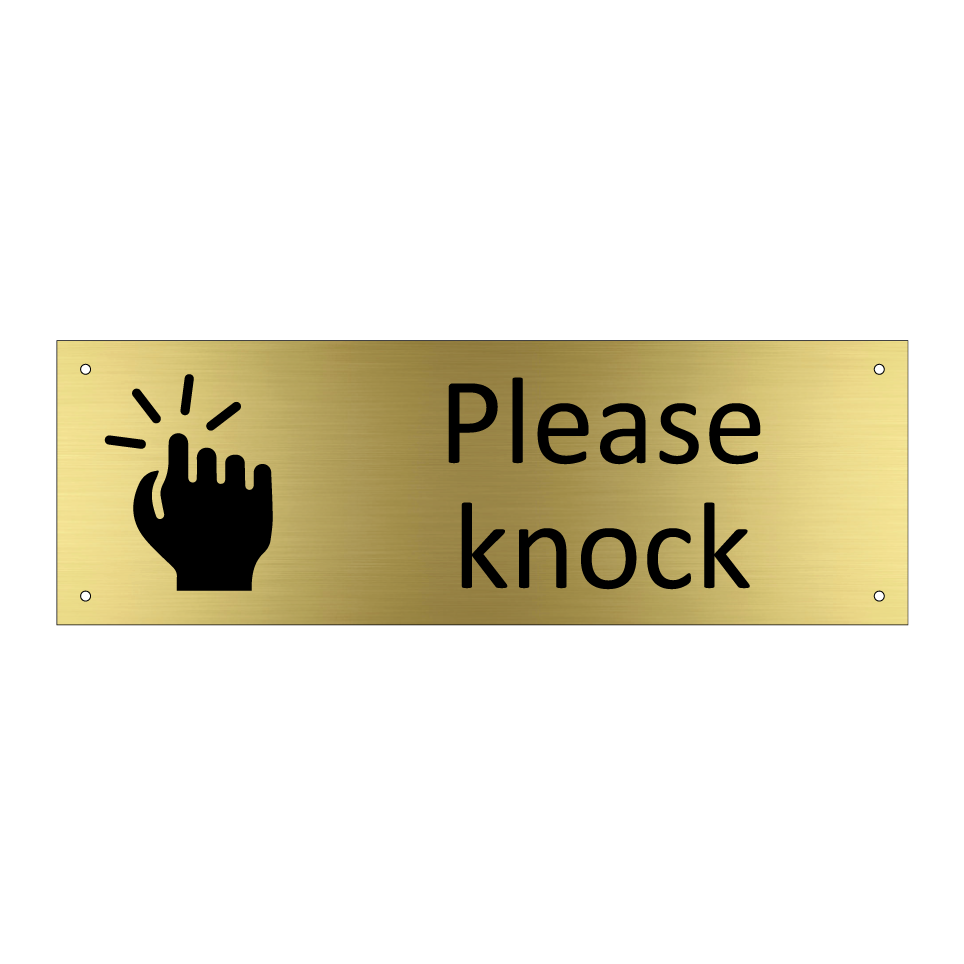 Please knock