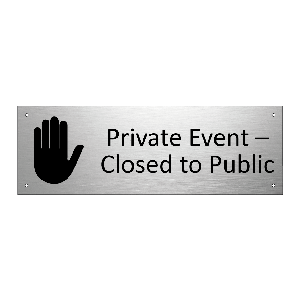 Private Event – Closed to Public