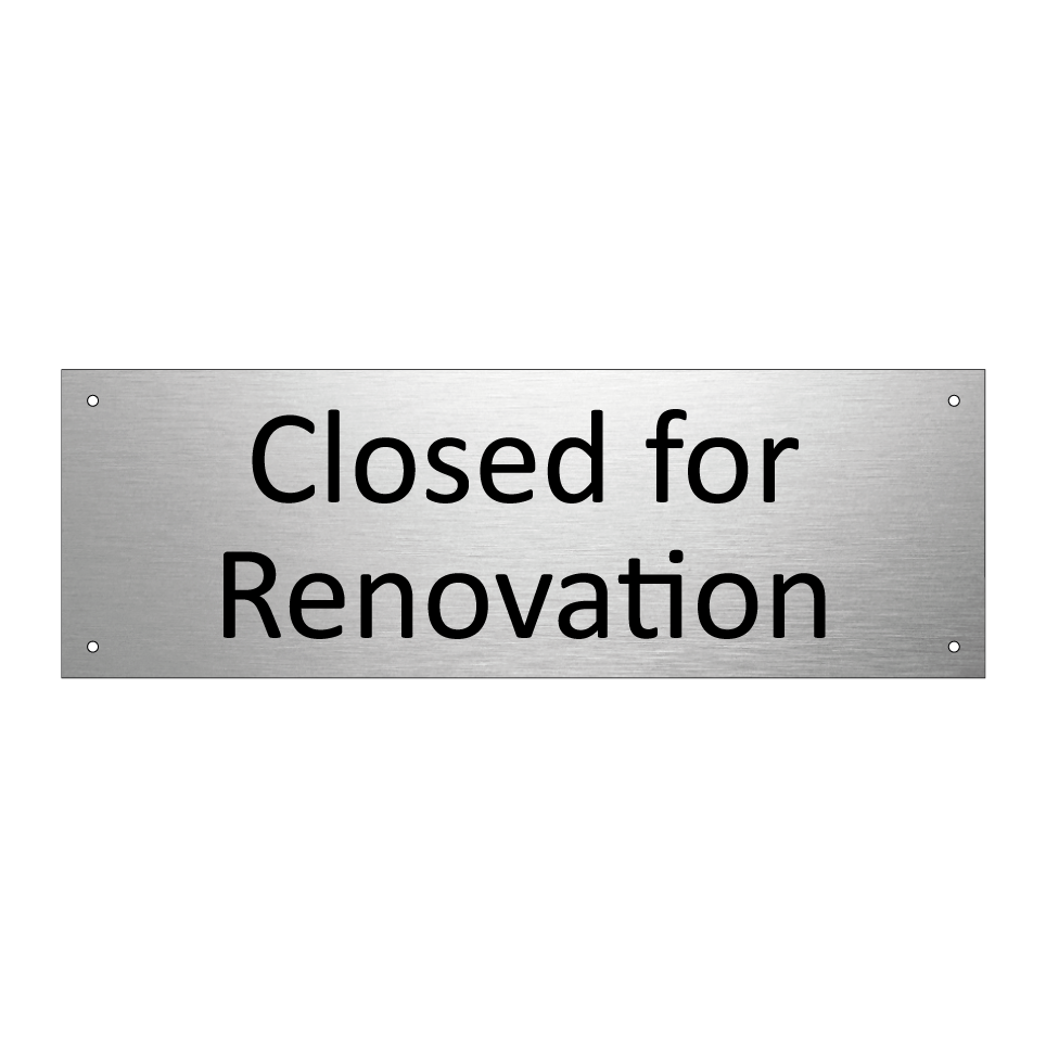 Closed for Renovation