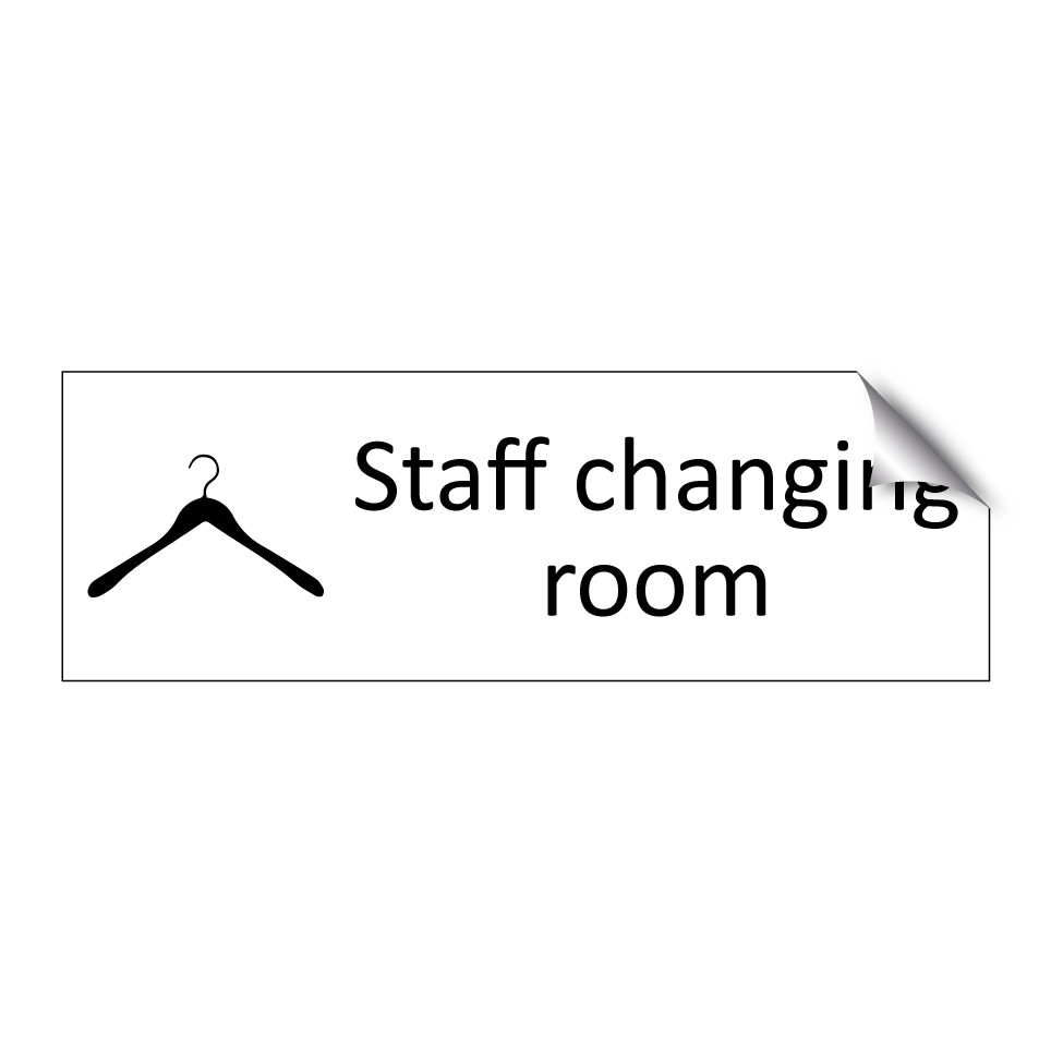 Staff changing room