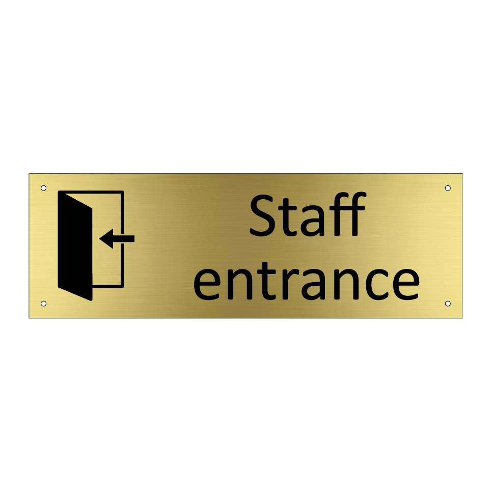 Staff entrance