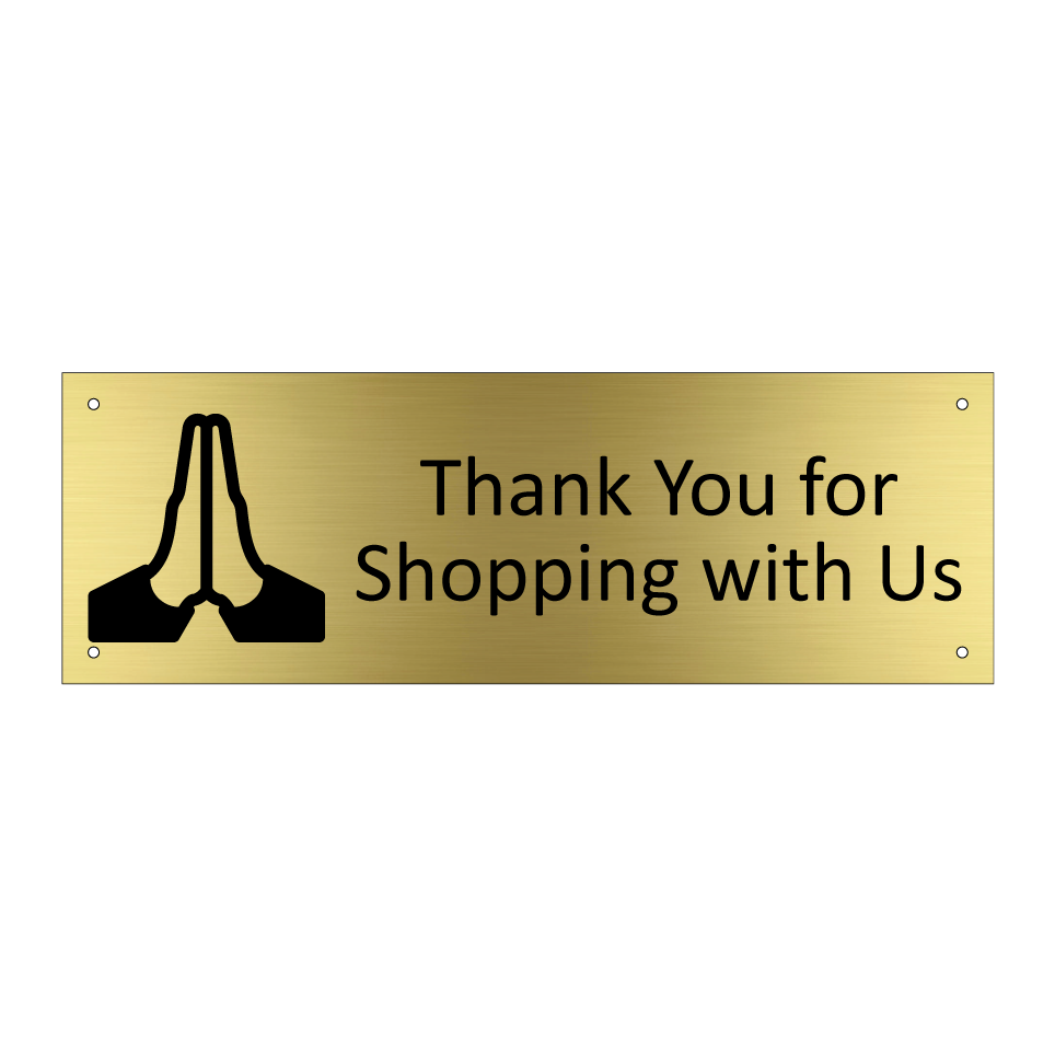 Thank You for Shopping with Us