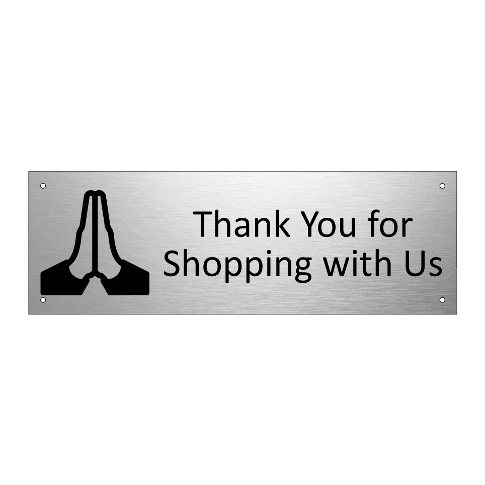 Thank You for Shopping with Us