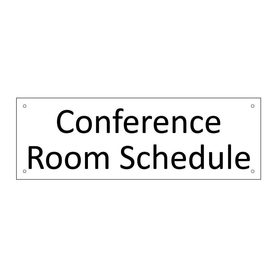 Conference Room Schedule