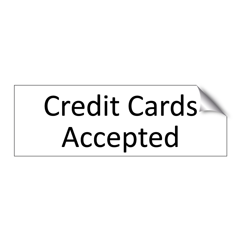 Credit Cards Accepted