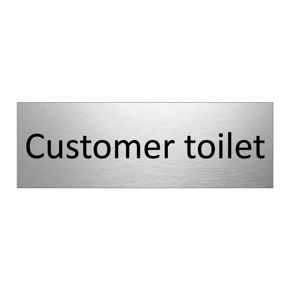 Customer toilet