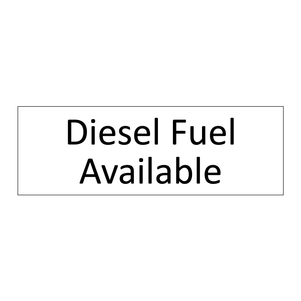 Diesel Fuel Available