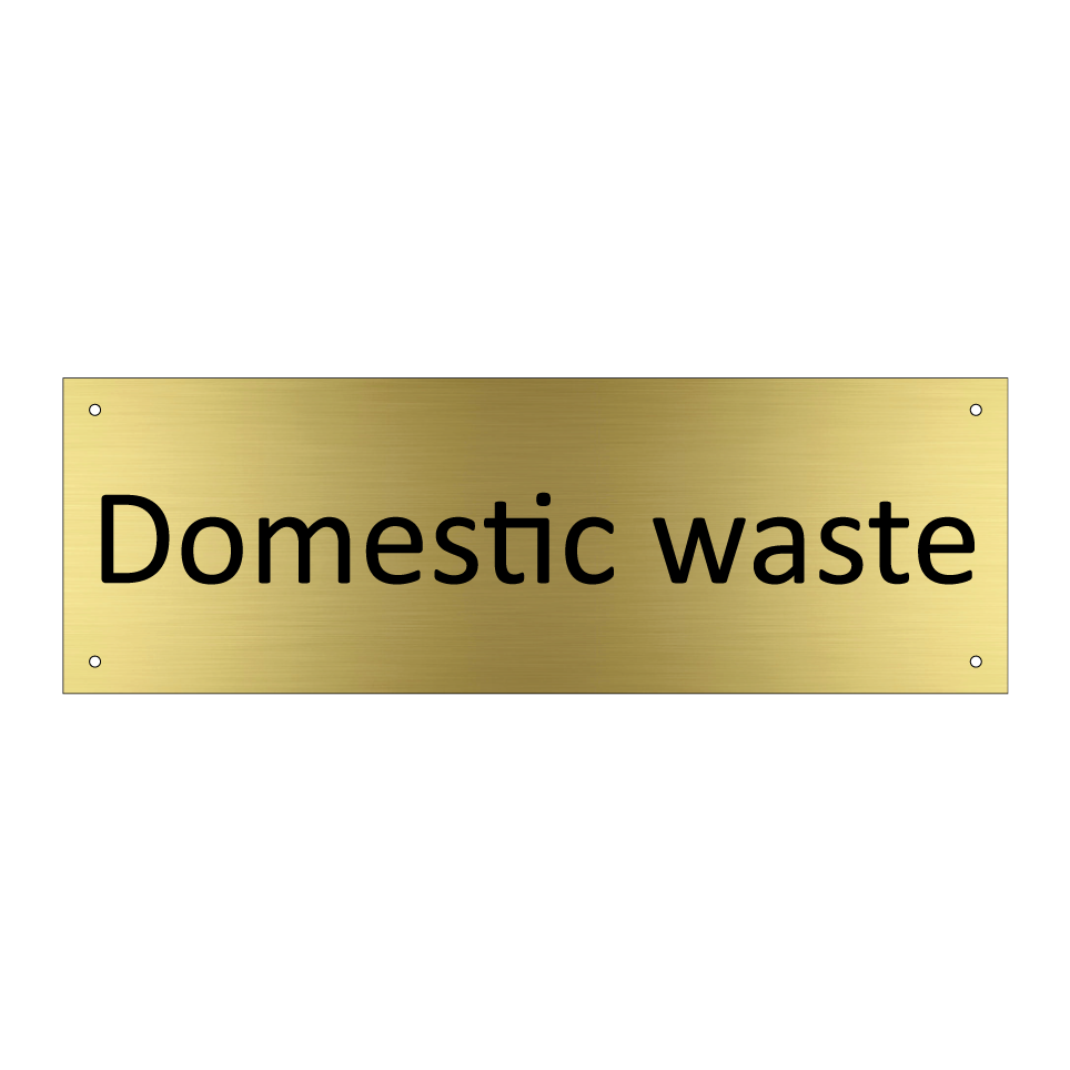 Domestic waste