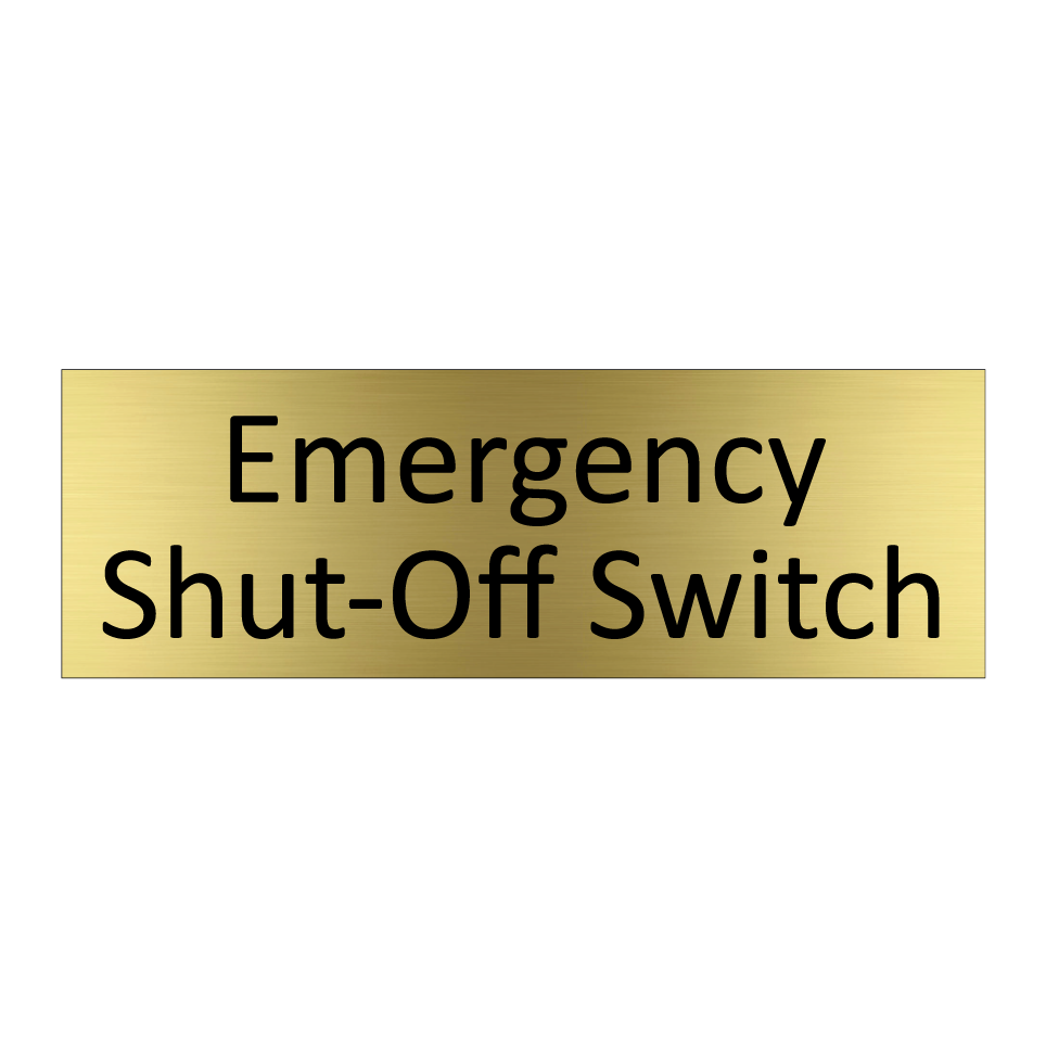 Emergency Shut-Off Switch