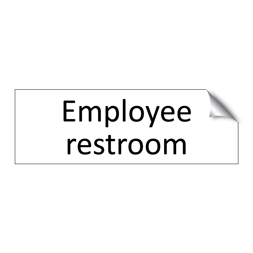 Employee restroom