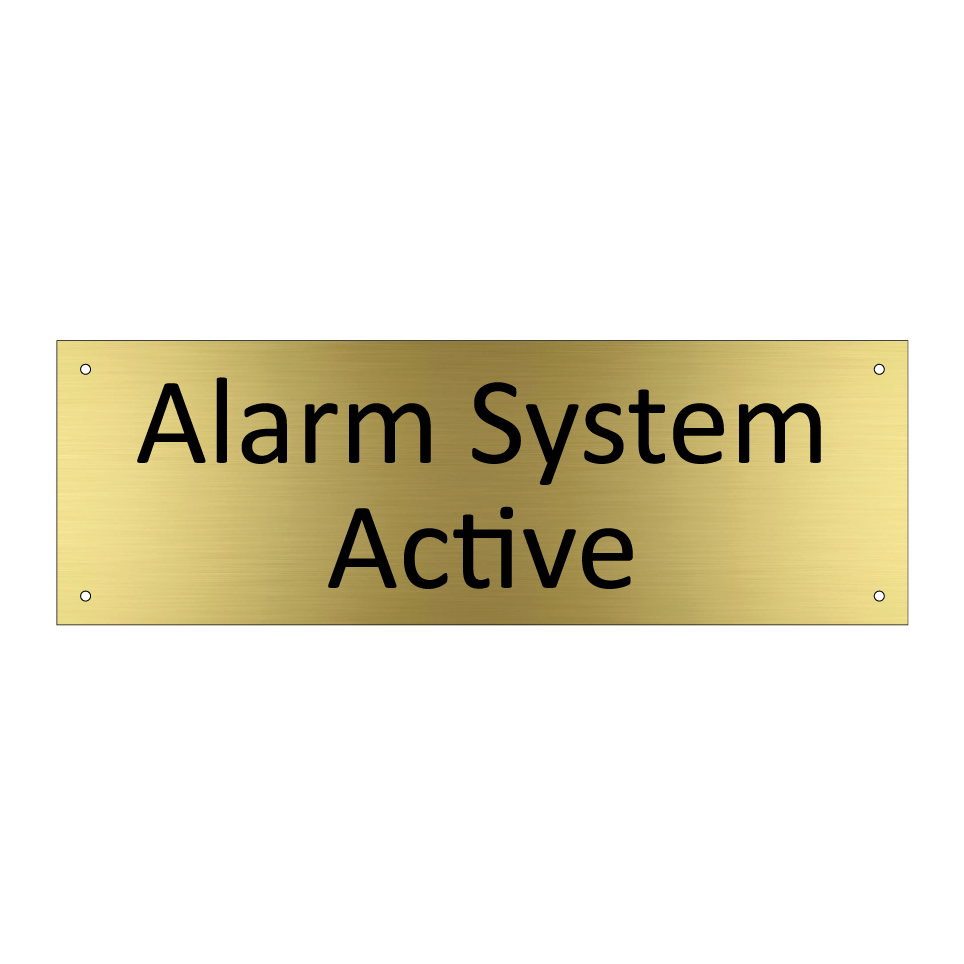 Alarm System Active