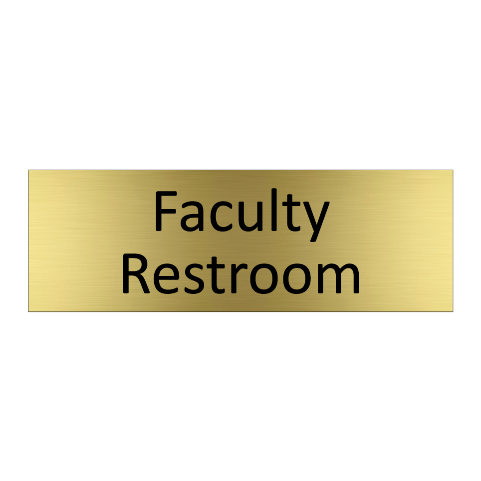Faculty Restroom