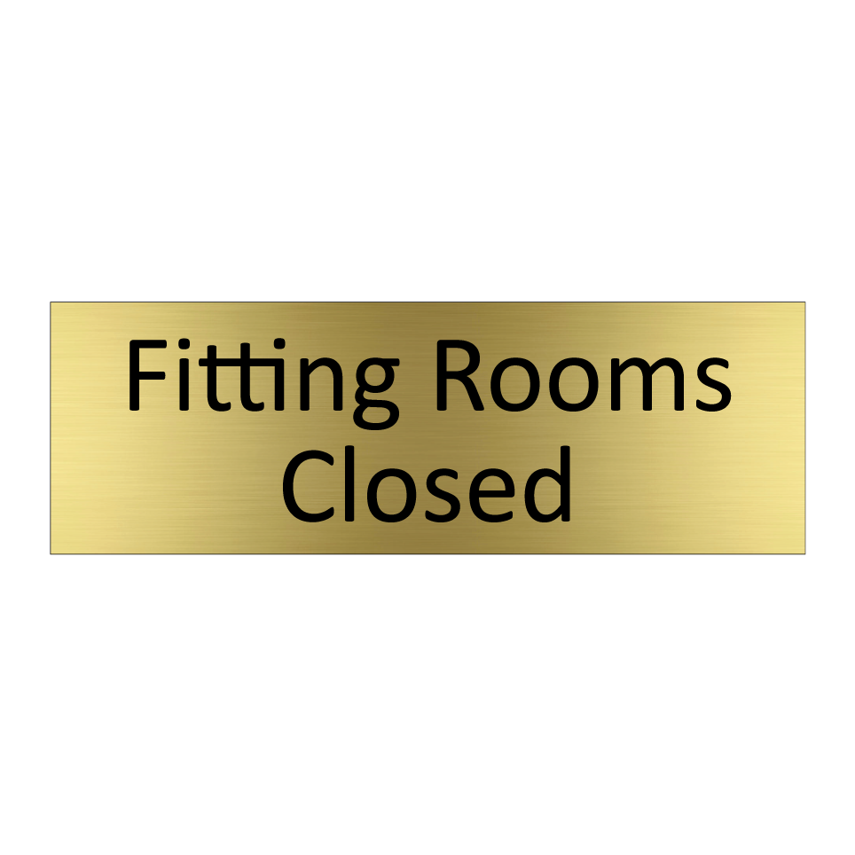 Fitting Rooms Closed