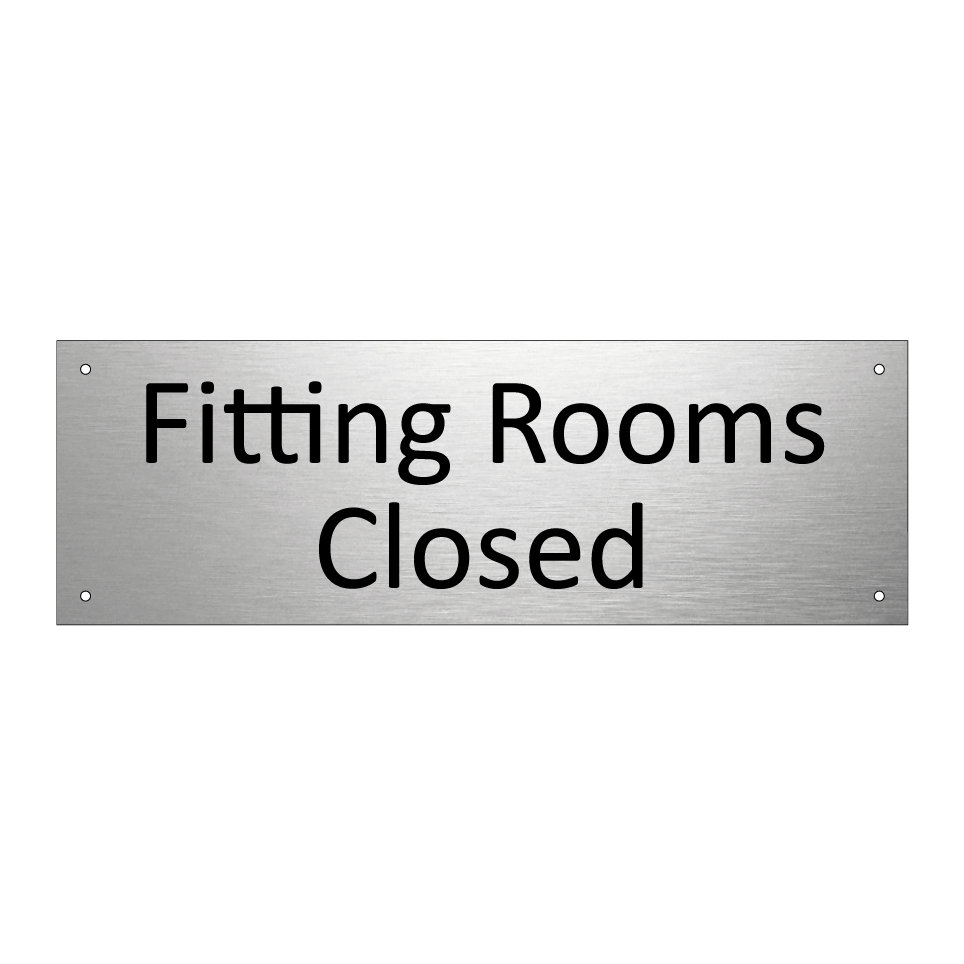 Fitting Rooms Closed