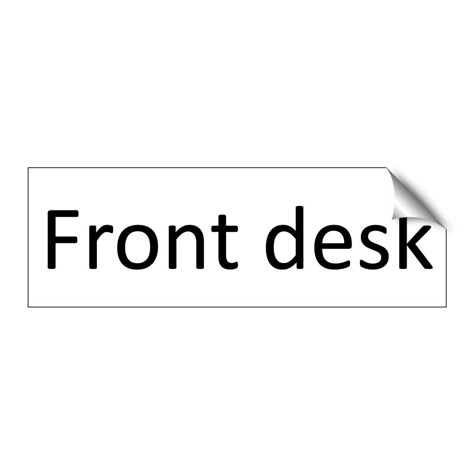 Front desk