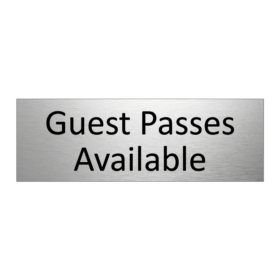Guest Passes Available