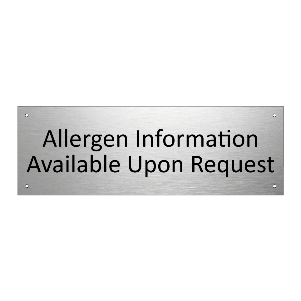 Allergen Information Available Upon Request