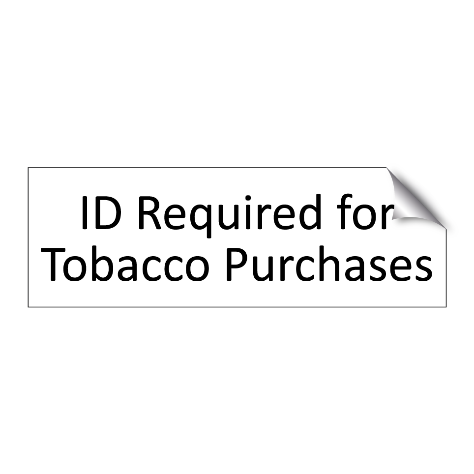 ID Required for Tobacco Purchases