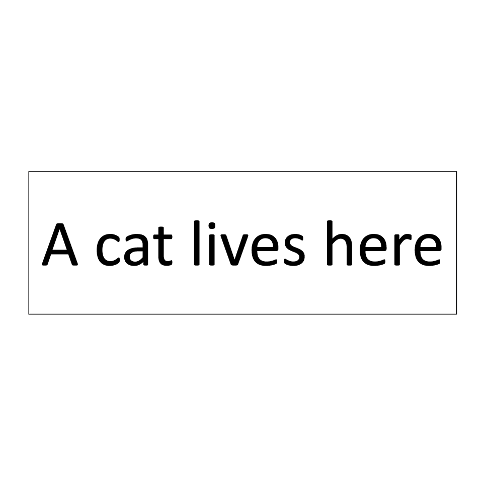 A cat lives here