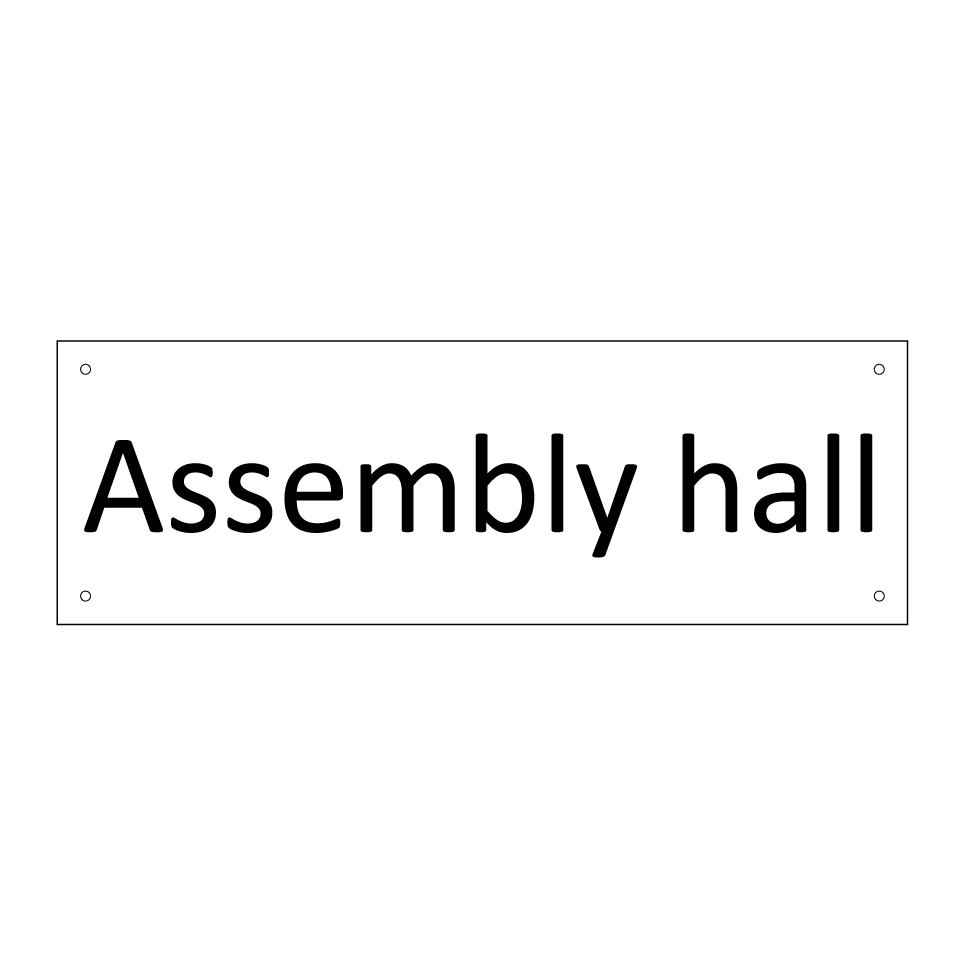 Assembly hall