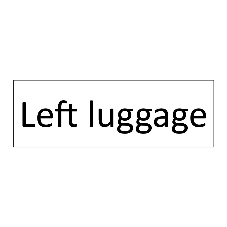 Left luggage