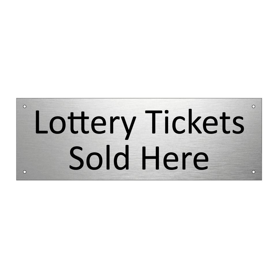 Lottery Tickets Sold Here