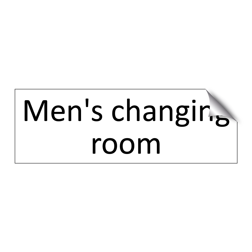 Men's changing room