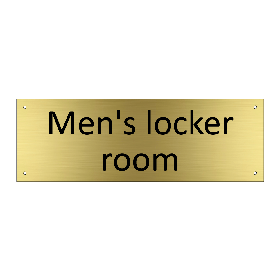 Men's locker room