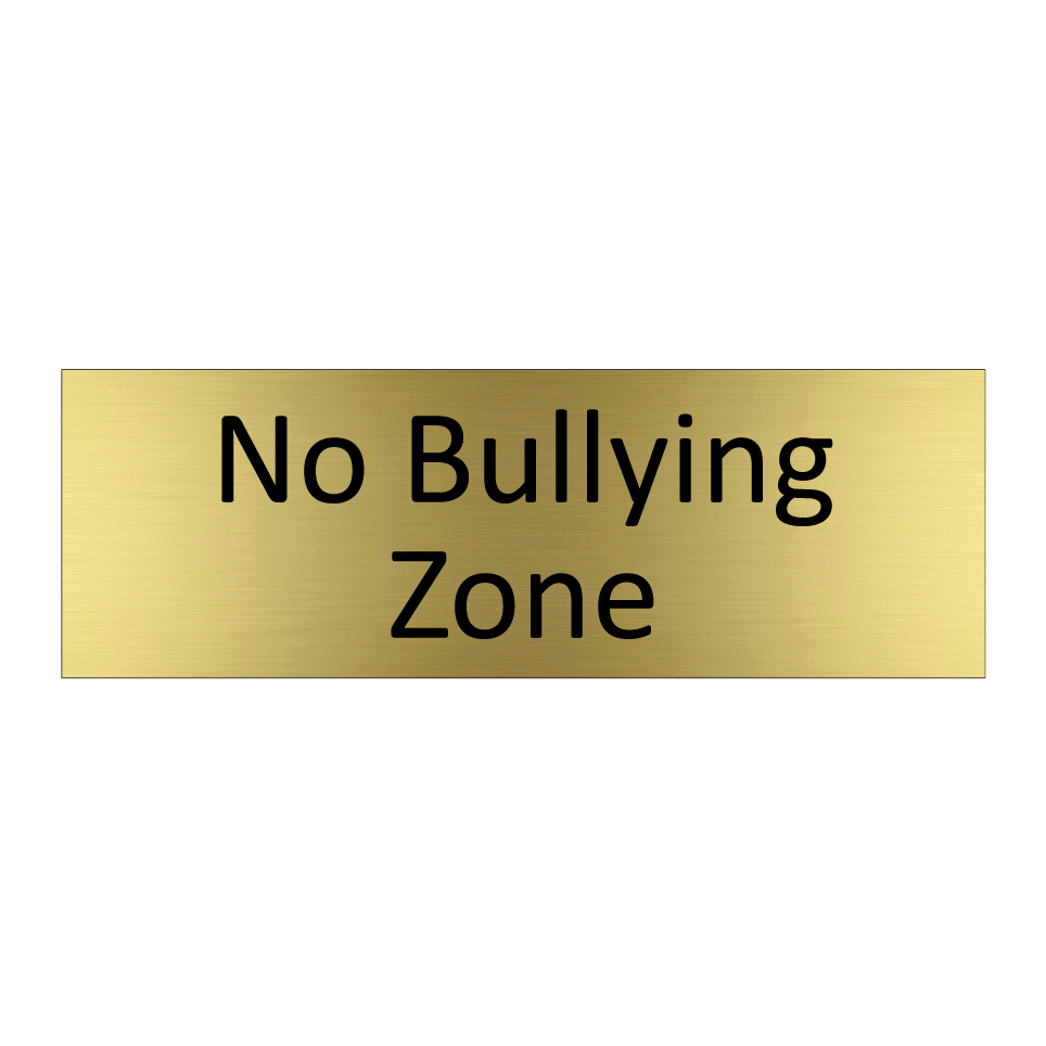 No Bullying Zone