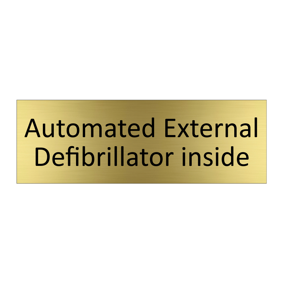 Automated External Defibrillator inside