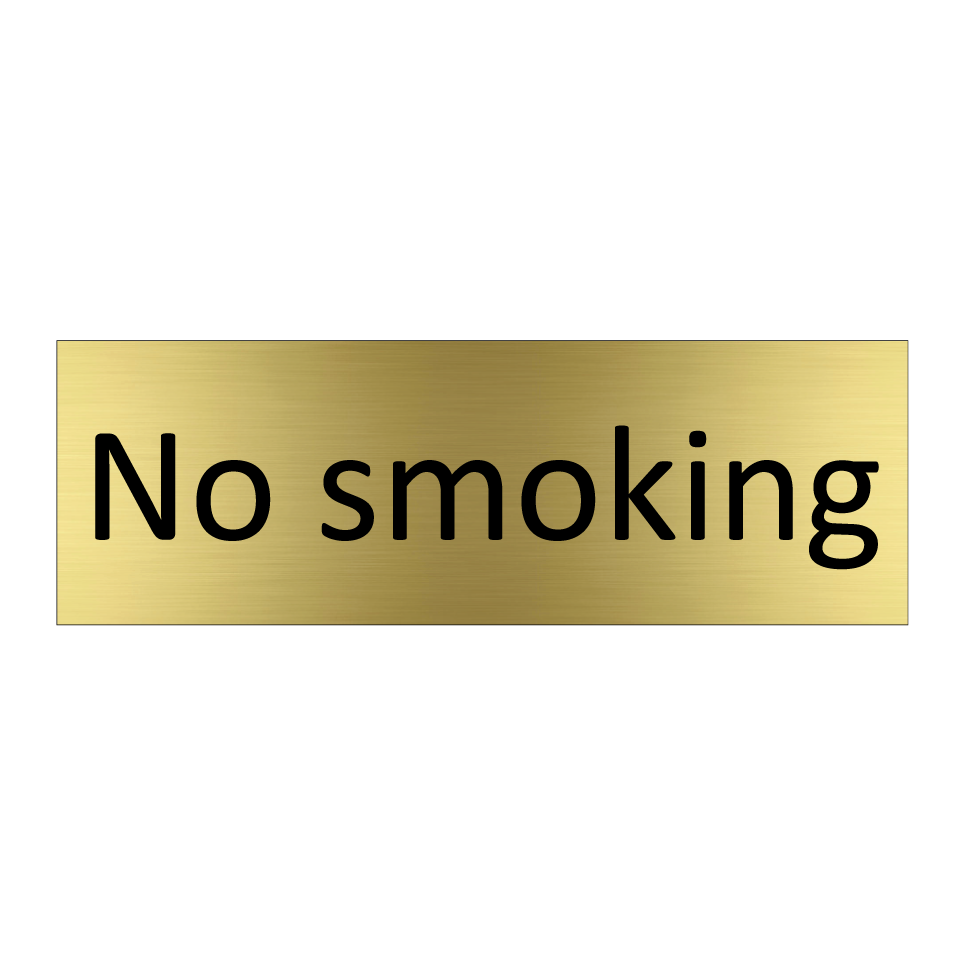 No smoking