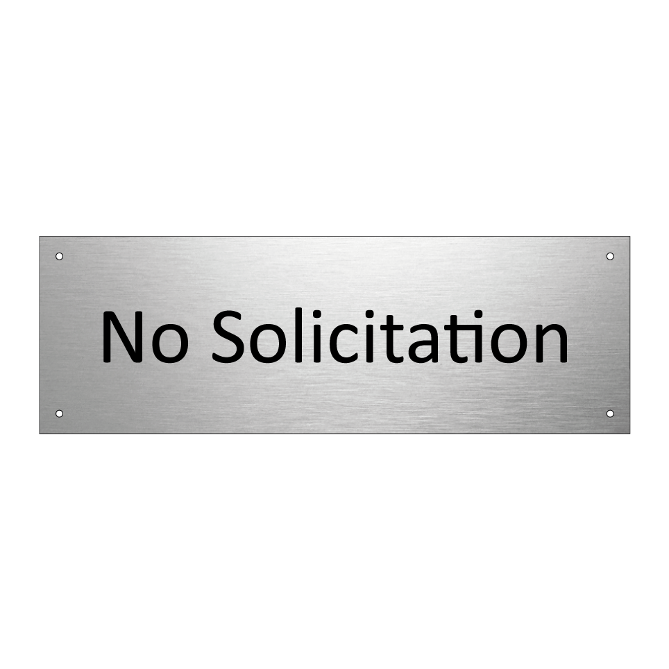 No Solicitation