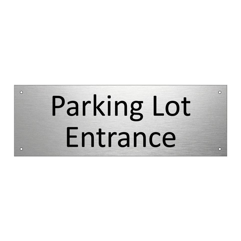Parking Lot Entrance