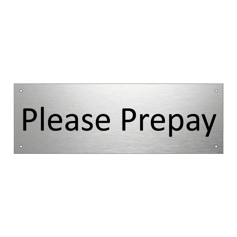 Please Prepay