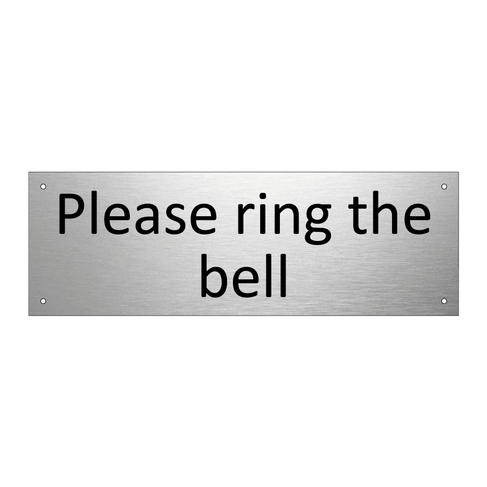 Please ring the bell