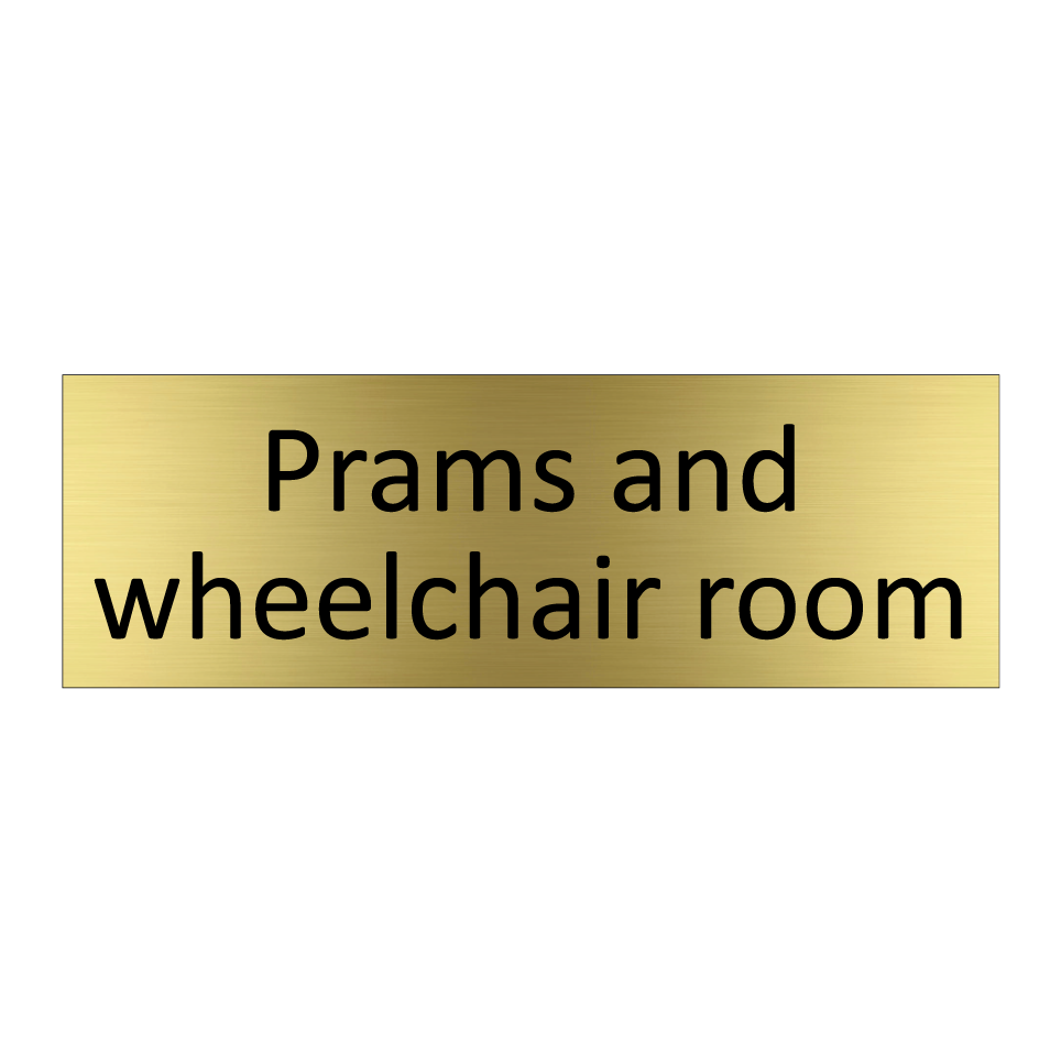 Prams and wheelchair room